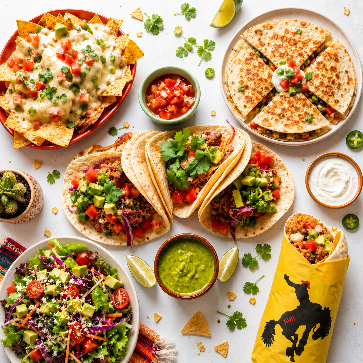 Fresh burritos, tacos and salsa from Big Daddy's Burritos